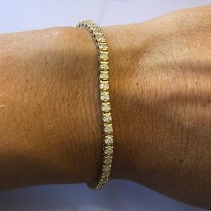 2.75ct 14kt Yellow Gold Tennis Bracelet
